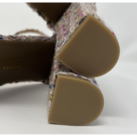 NWOT Chinese Laundry Womens Avenue Platform Heel Shoes Y2K Sz 8.5 Pink Tweed - Picture 16 of 16